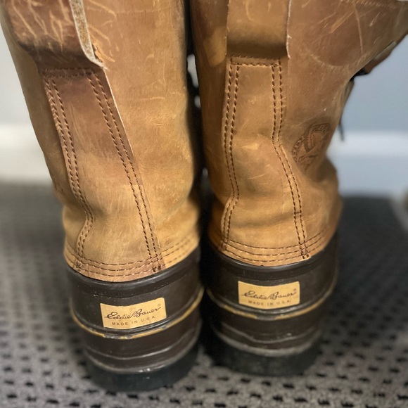 🎉HOST PICK❣️🎉 Eddie Bauer Brown and Tan Rain or Snow Boots with Shearling Lining - Picture 3 of 8